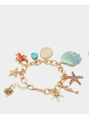 Betsey Johnson Sea Life Charm Bracelet New